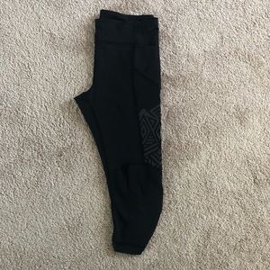 Lululemon running pant, 6, black